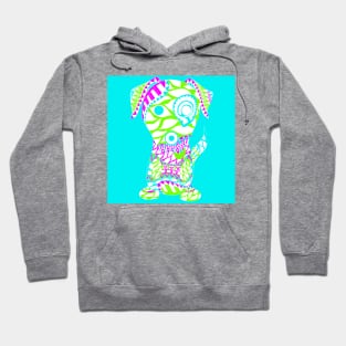 the magical dog in lovely color pattern ecopop Hoodie